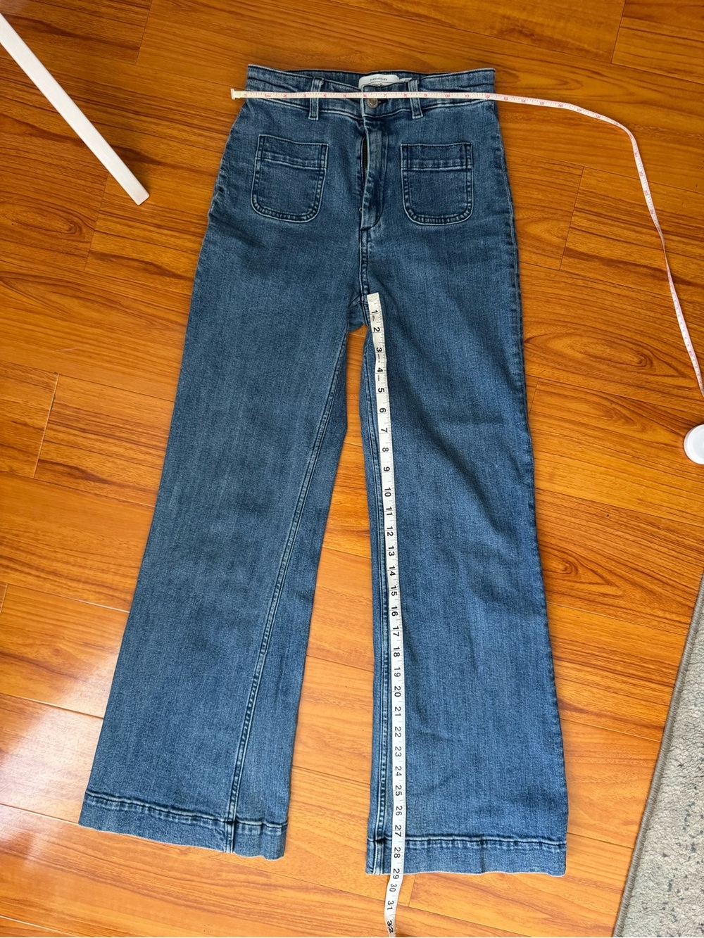 & Other Stories High-Waist Wide-Leg Jeans in Medium Blue